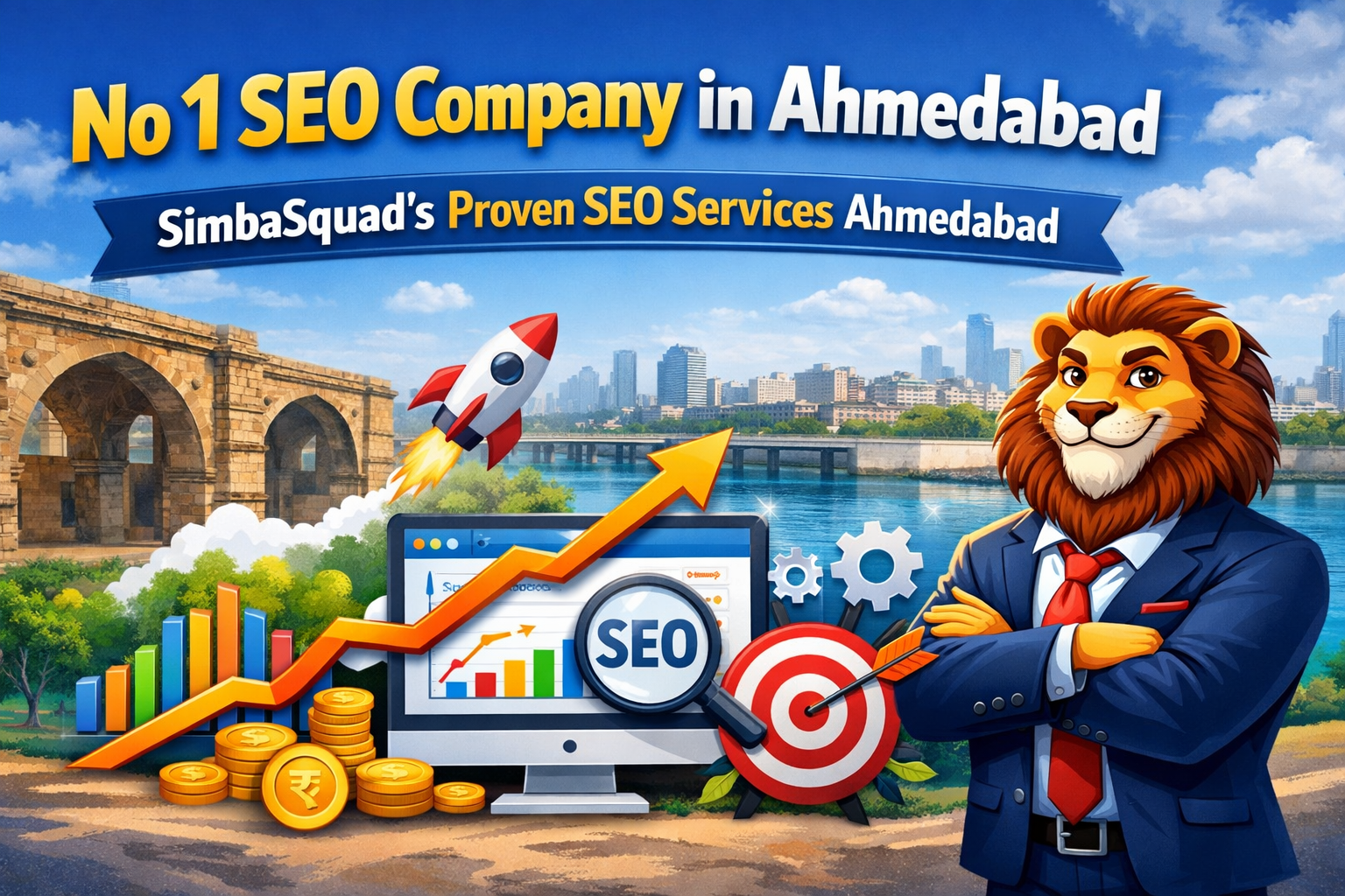 No 1 SEO Company in Ahmedabad – SimbaSquad’s Proven SEO Services Ahmedabad