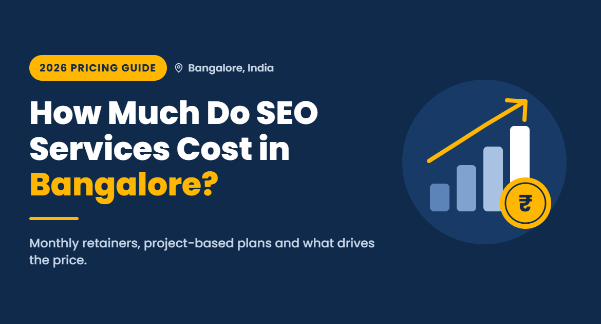 SEO services cost in Bangalore
