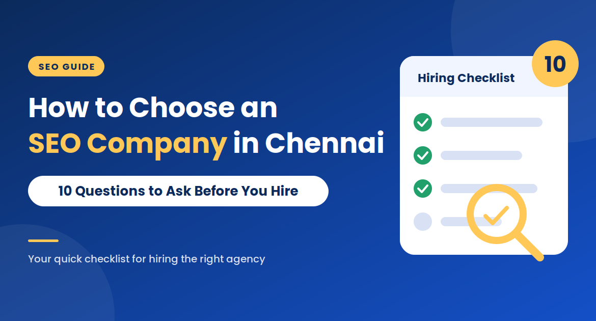 SEO company in Chennai